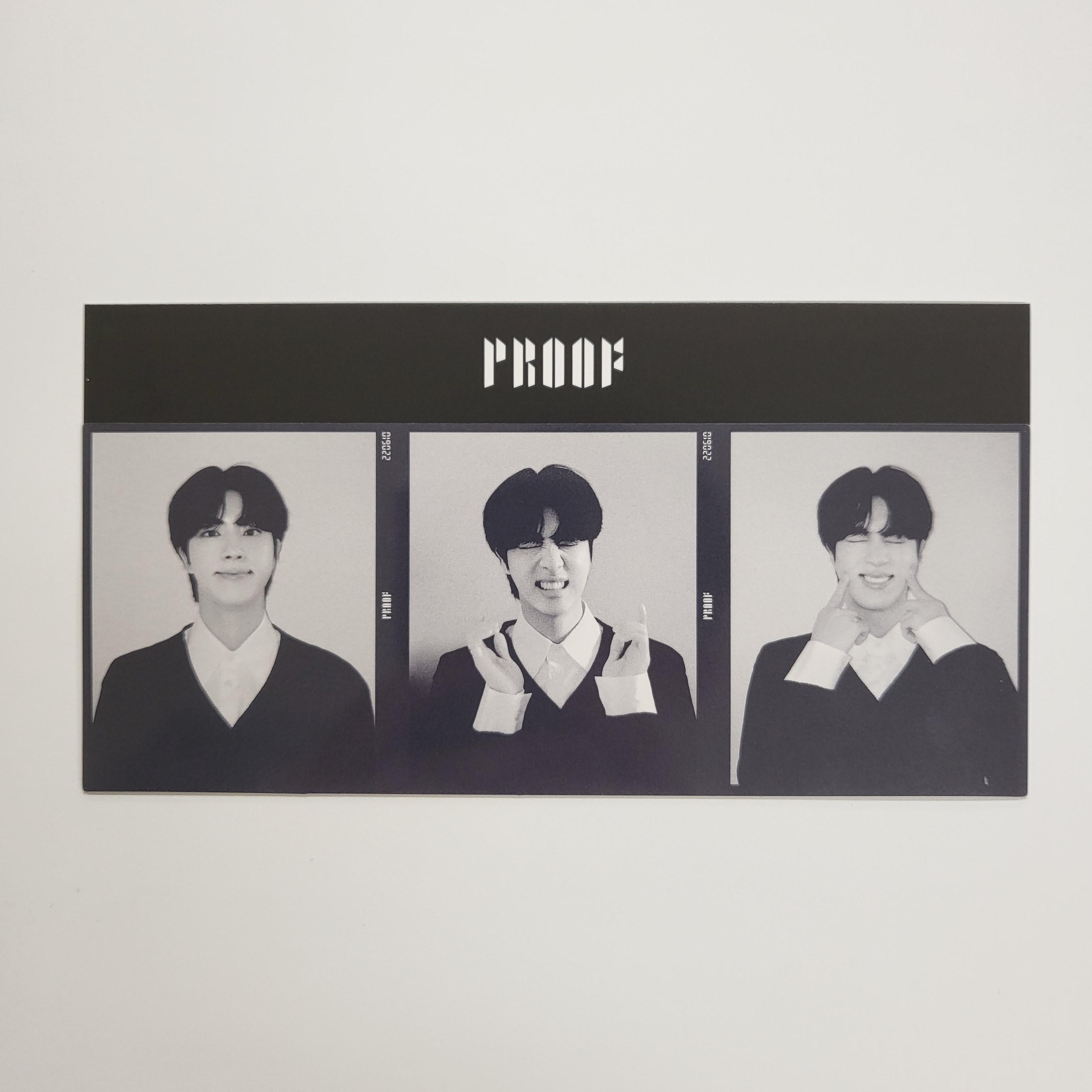 

BTS PROOF Weverse Pre-order Benefit 3 Cut Photo Jin
