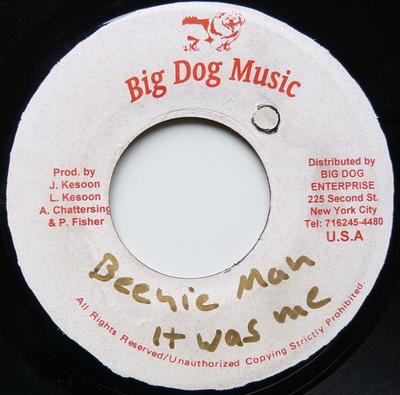 7inch Record BEENIE MAN  MYA BEENIE MAN  It Was Me  Lie Detector NONE Big Dog Music Jamaica Reggae Ska  Dub Used