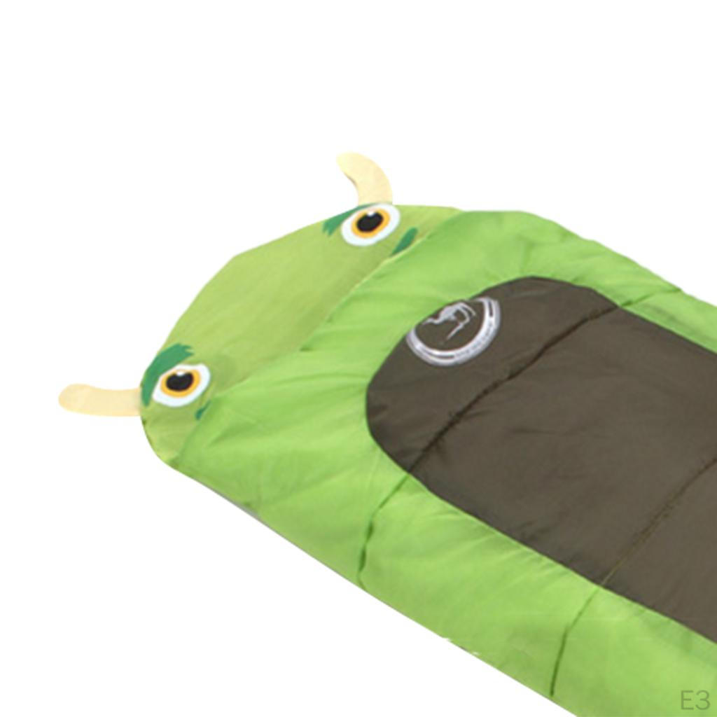 Light Sleeping Bag for Kids Boys Girls, Cute Design, Bag, Hiking Travel Backpacking