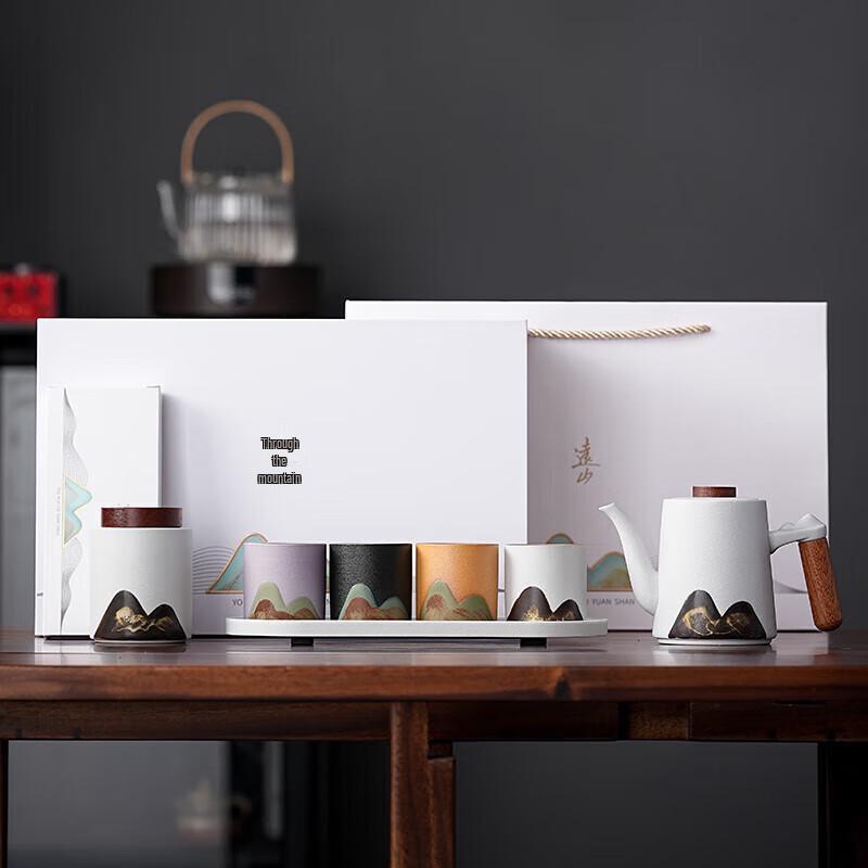 

Wushiyuan Far Mountain Elegant Charm White Ceramic Tea Set