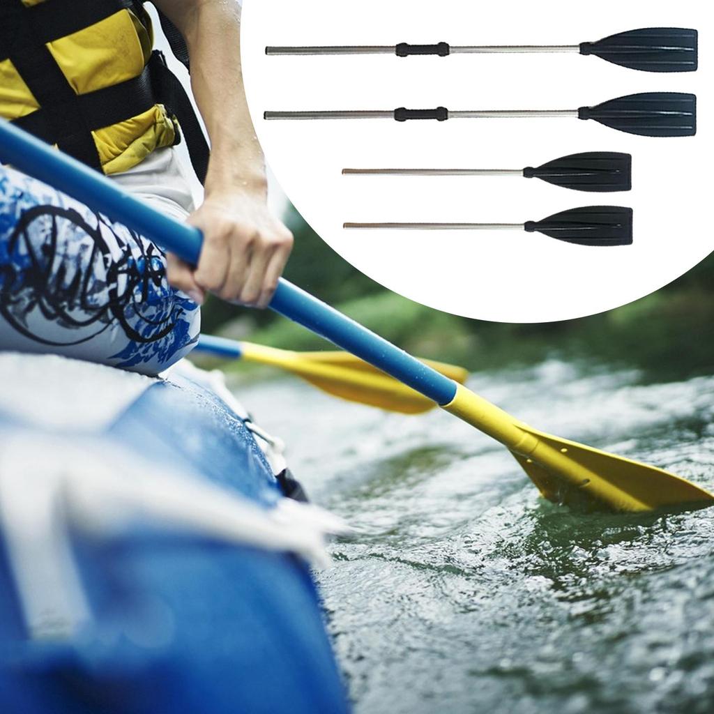 2 Aluminum Alloy Floating Boat Canoe Paddles for Outdoor Activities.