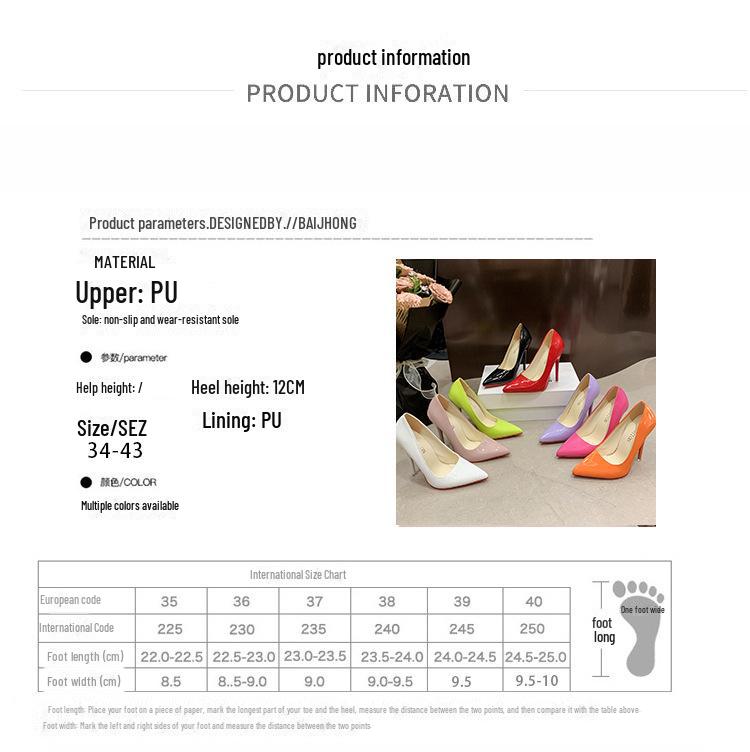 Popular Women's Red Bottom High Heels, Size 35-50, 12cm Stiletto, Large Size Professional Wedding Shoes