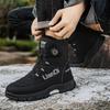 Winter Men's Boots High Top Cotton Shoes Plush Warm Snow Boots Non-slip Hiking Boots for Men Winter High Top Sneakers