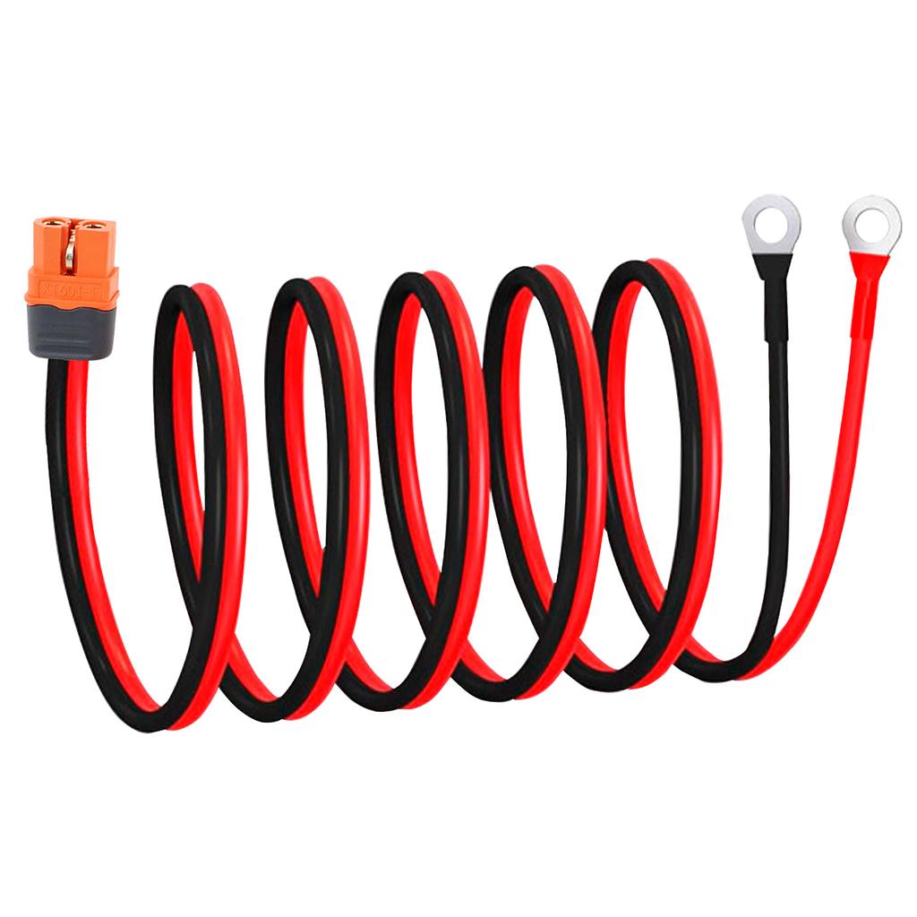 Cable Connector Adapter XT60 to O Ring Eyelet Terminal Plug Connector Cable 10AWG Silicone Wire Charger For RC Lipo Battery