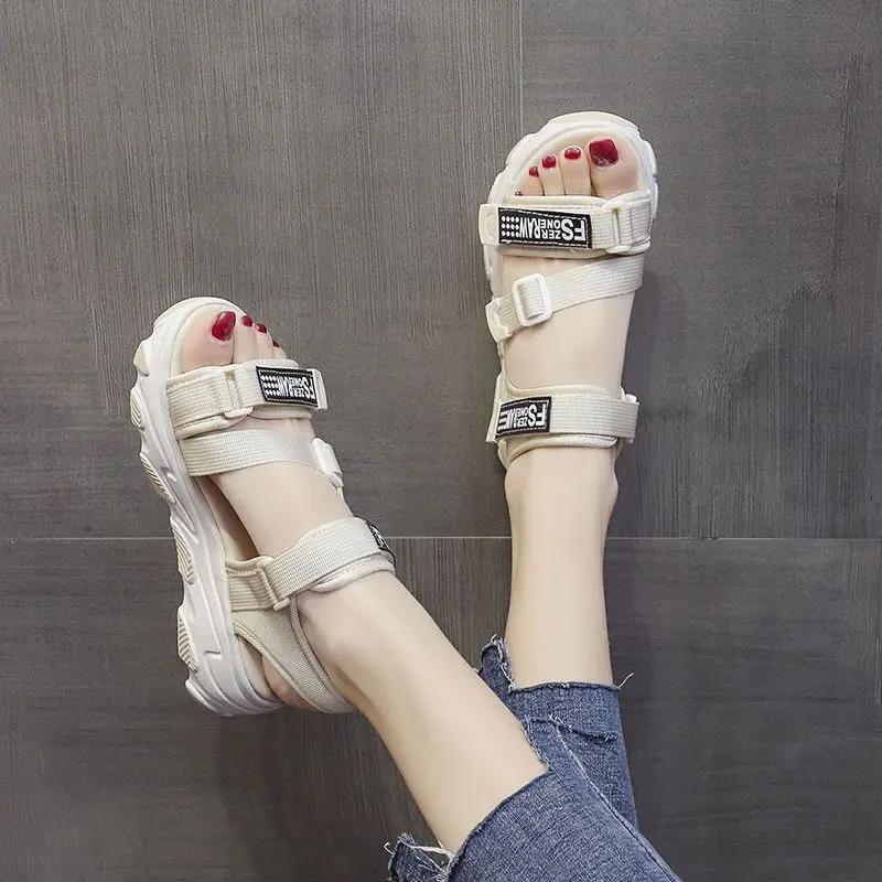 

Fashion Comfortable and Elegant Roman Style Beach Sandals for Women 2025 Luxury High Quality Cheap Liquidation Summer Offers Woman Shoes 40