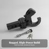 Textured Tow Hitch Attachment Heavy-Duty Construction, Arm with Hook,