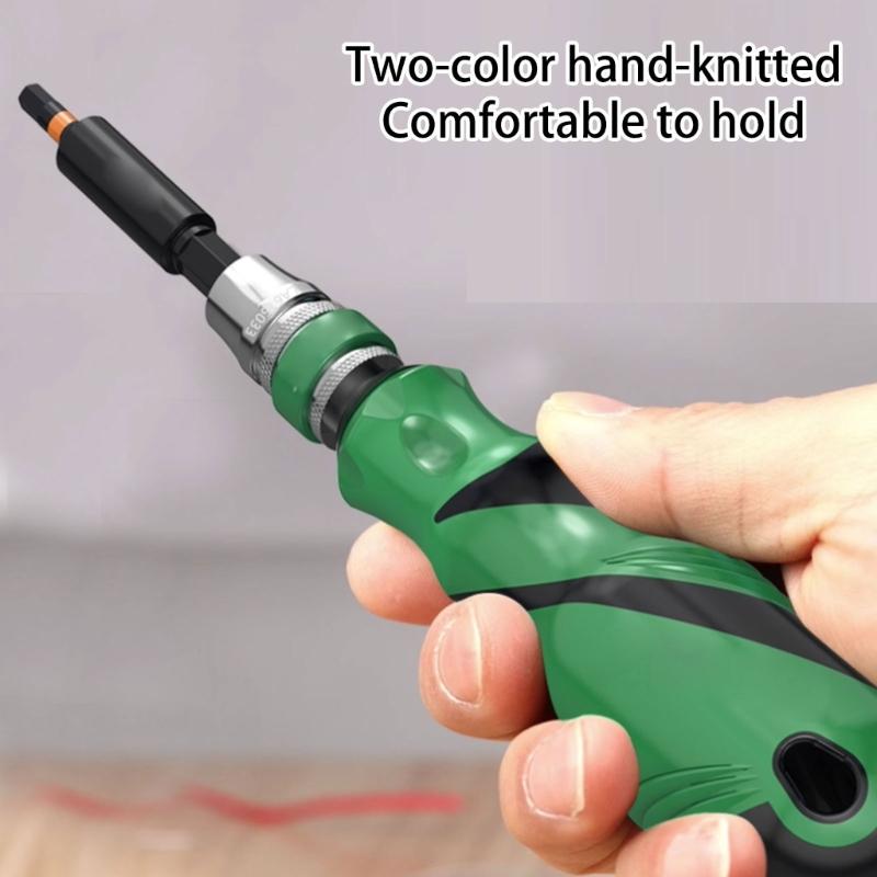 Screwdriver Set 10 In 1 Steel Magnetic Screwdriver Set Household Multifunction Replaceable Head Screwdriver Bits