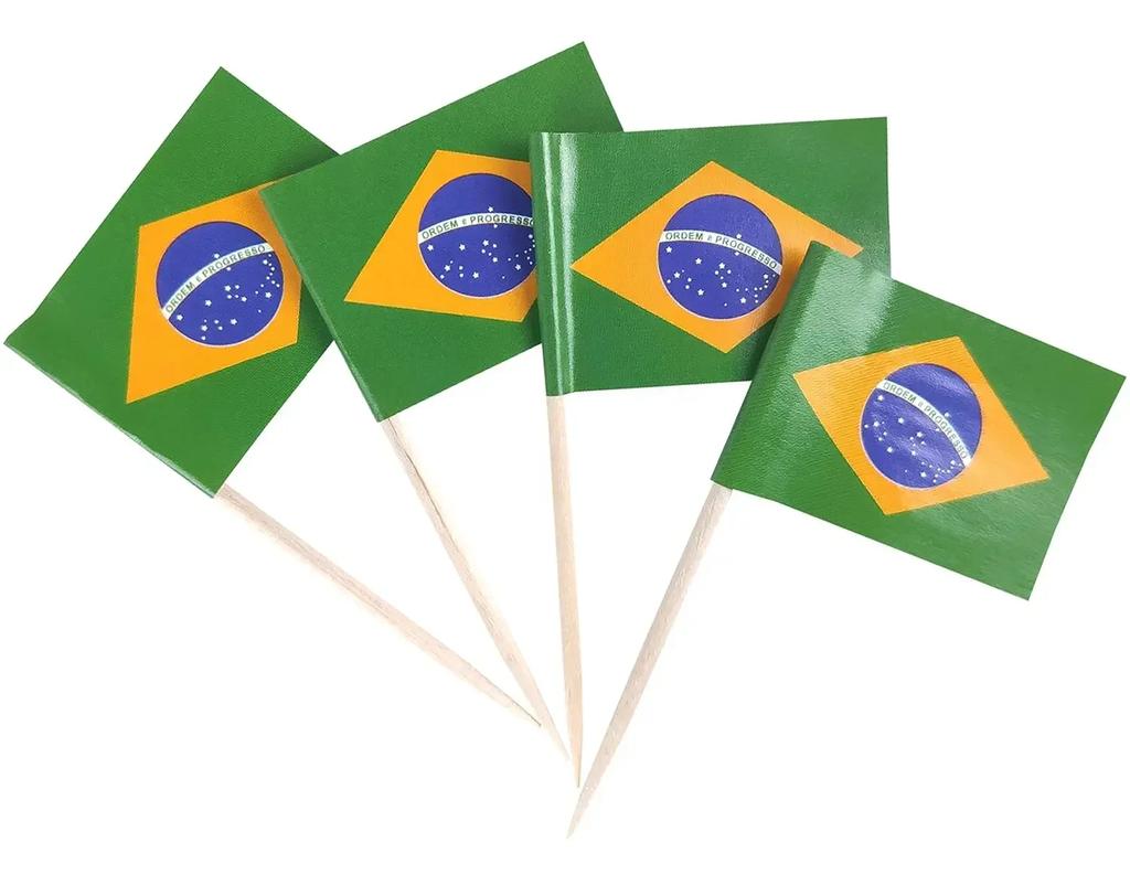 Thailand Toothpick Flags Picks, 100 Pcs Small Tiny Croatia Cupcake Toppers Stick Flags Double-sided for World Cup, National Day