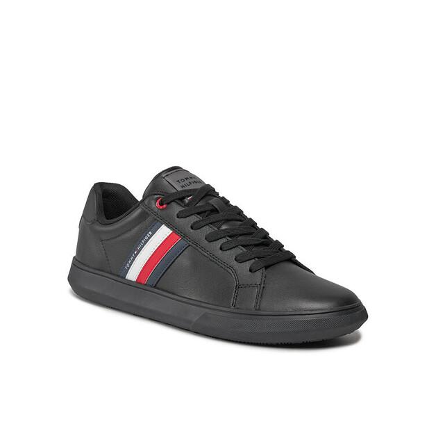Мужские кроссовки Tommy Hilfiger Essential кожа cupsole fm0fm04921 чёрные