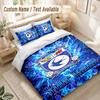 Custom Name Bedding Set 3 PiecesCardiff City Print Duvet Cover + 2 Pillowcases Soft Bed Decor
