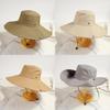 Summer Quick Dry Wide Brim Fisherman Hat With Sun Protection For Outdoor Hiking Camping