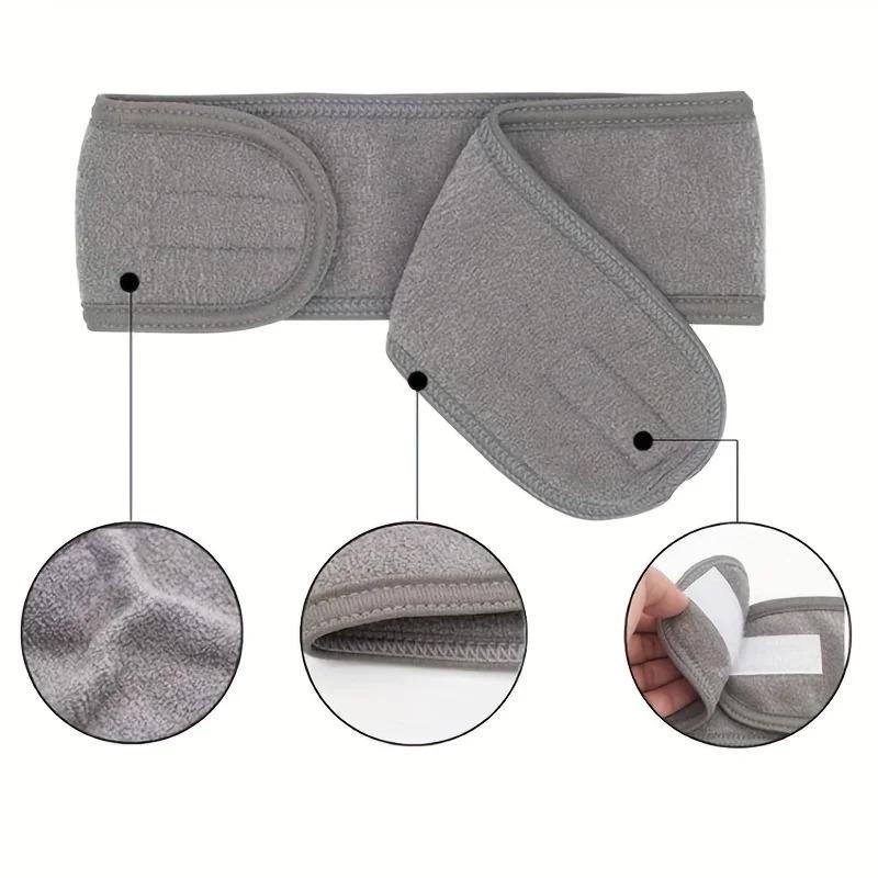 Women's Adjustable Wide Headband - Great Cosmetic Accessory for Yoga, Sports, Spa, Bath, Shower, Makeup and Face Wash