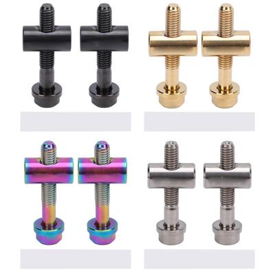 2PCS Bike Seatpost Fixed Screw M5x30mm Ti Alloy Bike Seatpost Fixed Bolts for Cycling DIY Replacemen