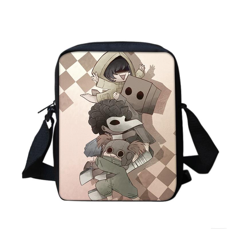 Little Nightmares shoulder bag, large capacity, lightweight, cartoon print, new school style for male and female students