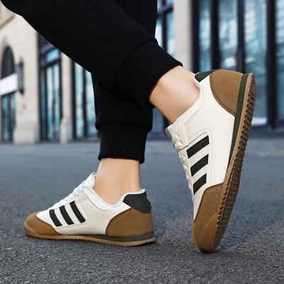 Neue Herrenschuhe Sportschuhe Herrenlederschuhe trendige vielseitige Freizeitschuhe Retro-Wind rutschfest und verschleißfest