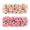 54X23CM Size Artificial Rose Strip Simulation Flowers Strip Flower Design Wedding Scene Decoration Rose Arrangement