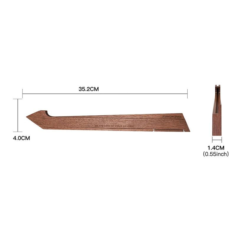 Kitchen Knife Protector Wooden Blade Guards Japanese Raw Fish Knife Rack Sashimi Knife Cover Wood Stand Walnut Knife Holder