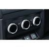 Fit For Defender 110 - Silver Aluminum Rear AC Knob Ring Cover Trim 3pcs