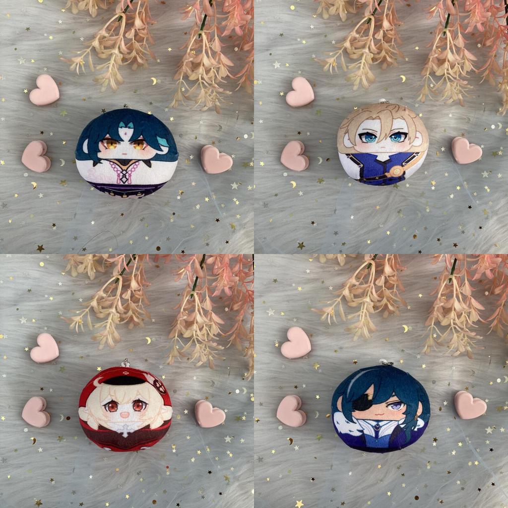 Genshin Impact Plush Dumpling Albedo Xiao Zhongli Thoma Key Chain Soft And Safe Gift