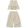 Girls' Floral Summer Set 2025: Casual Top & Loose Long Pants