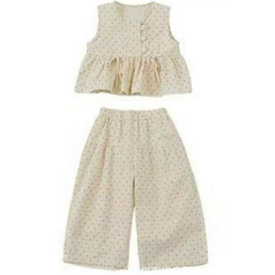 Girls' Floral Summer Set 2025: Casual Top & Loose Long Pants