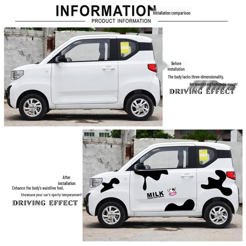 Wuling Hongguang MINI & ORA R1/R2 Niedliche Cartoon Autoaufkleber und Abziehbilder