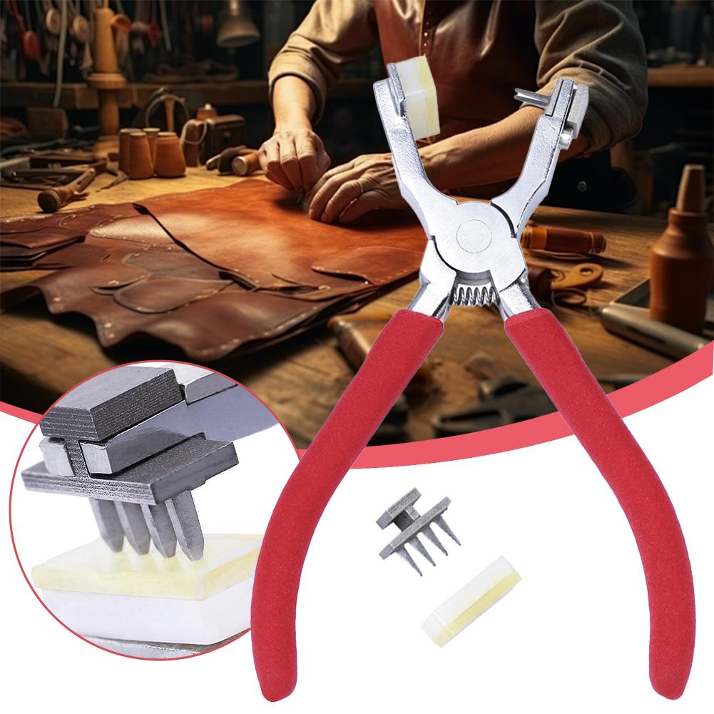 Drilling Hole Pressing Punch Pliers DIY Eyelet Puncher Leather Hole Punch Pliers For Belt Leather Bag