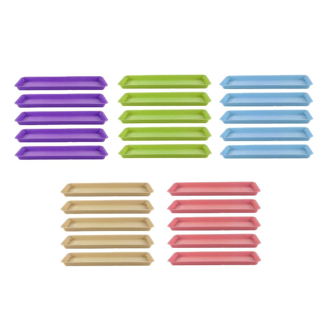 5Pcs Plant Saucers Plant Trays ,Rectangular, Flower Pot Trays, Flower Pot Saucers for Yard Garden Balcony Courtyard