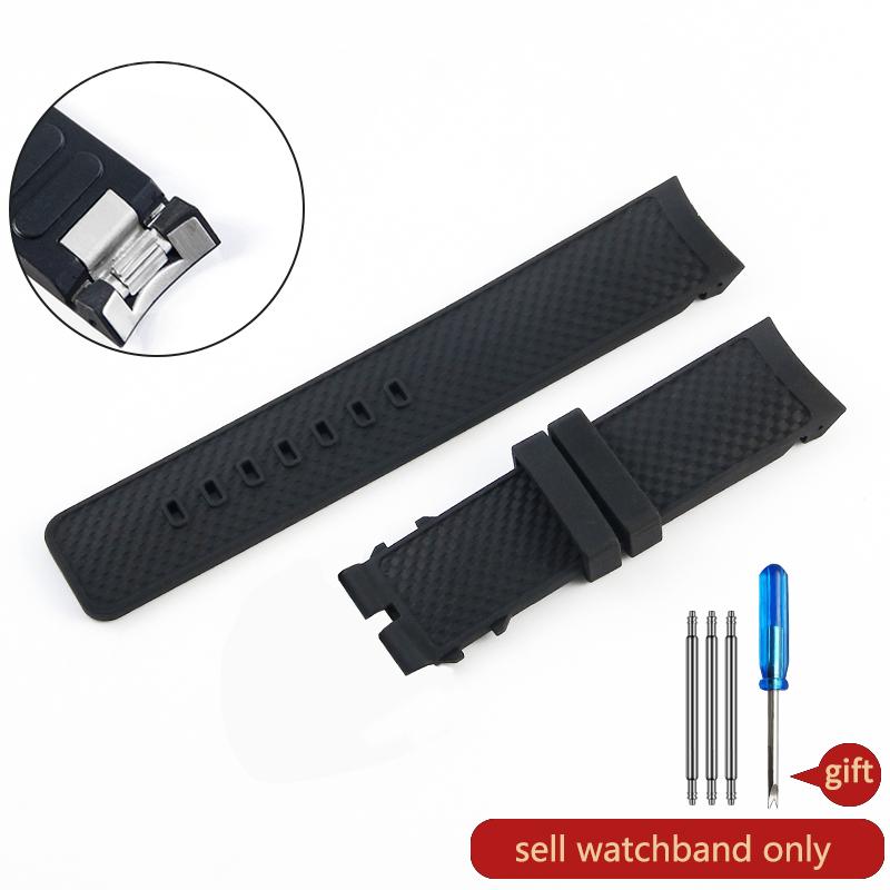 

Wear-resistant Durable Fluororubber Watch Strap for IWC Aquatimer Family Series IW328802 IW376806 Quick Detachable Watchband22mm 22mm