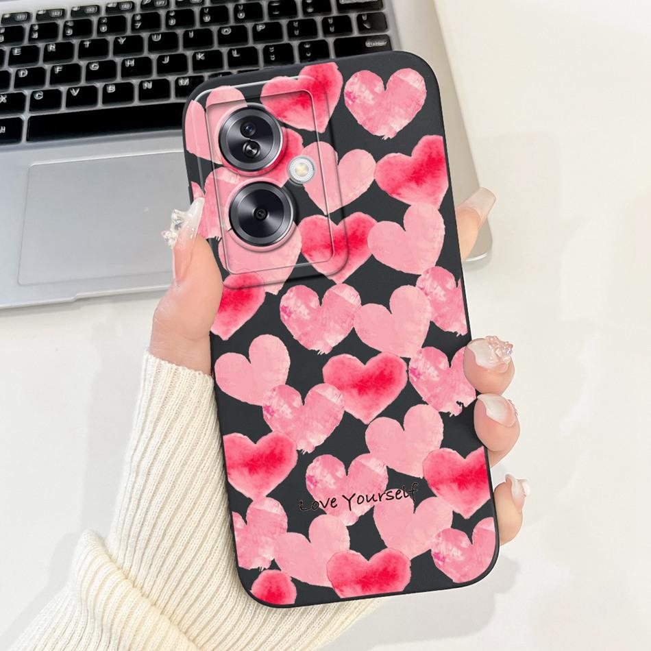 For OPPO A79 5G Beautiful Bow Rose Painting Phone Case For Oppo A79 5G CPH2553 CPH2557 Shockproof Soft Silicone Cases