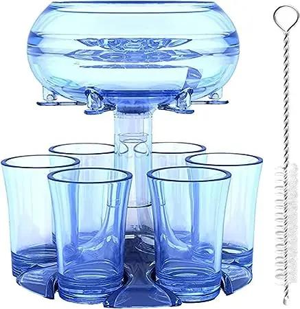 Party Game 6 Cups of Acrylic Wine Whiskey Beer Dispenser Bar Beer Cocktail Party Home Bar Party Alcoholic Beverage Dispenser