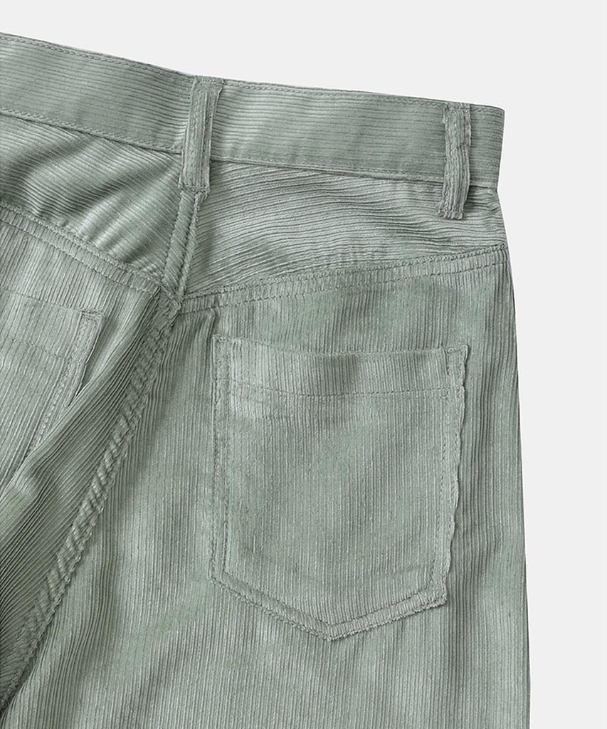 Noir For Woman Tencel-Ribbed Wide Pants (Pale Green)