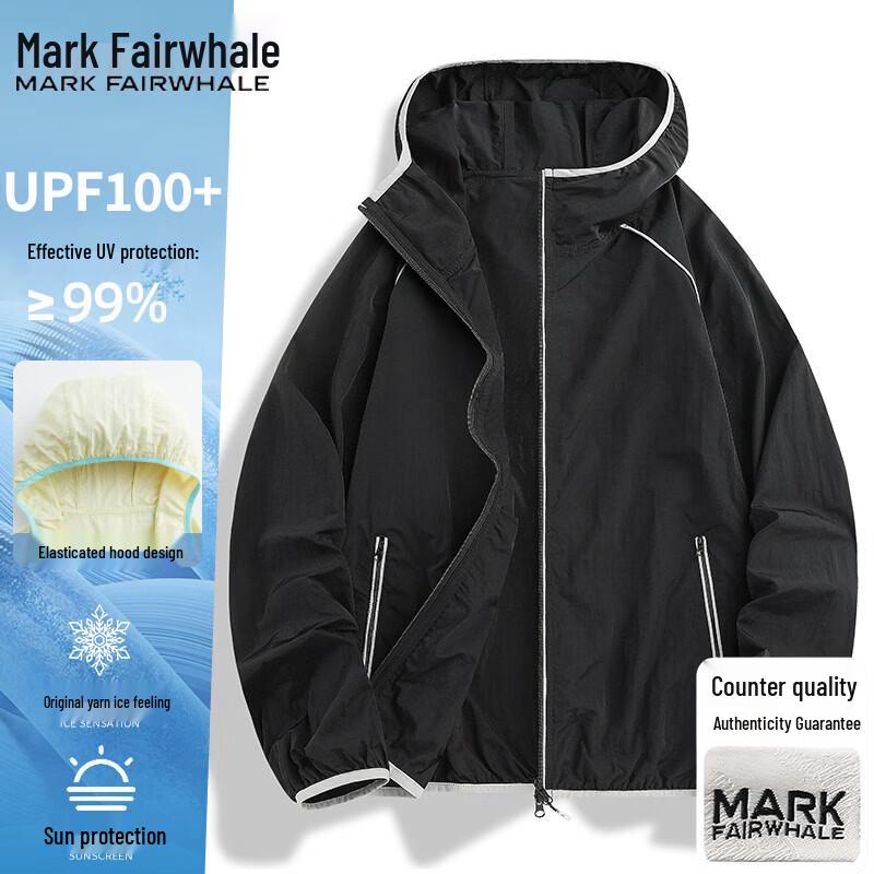 Mark Fairwhale Men's Lightweight Hooded UV Protection Sun Jacket