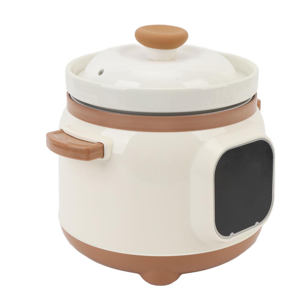 1.8L Electric Ceramic Stew Pot Full Automatic 24H Reservation 235W Multipurpose Stewing Cooker for