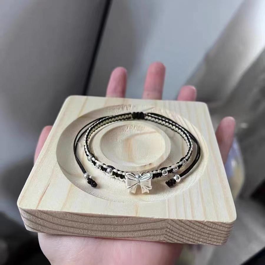 Goldfarbenes mehrfarbiges Herz-Kristall-Armband-Set – Zierliches farbenfrohes romantisches Schmuckset für Damen, Süßes Geschenk