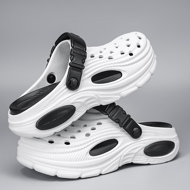Fashion Clogs Men Sandals Lightweight Breathable Slip-On Sandals Non-Slip Water Shoes for Summer Beach Sandals