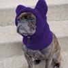 Dog Beanie Pet Hood with Ear Muff Breathable Dog Warm Hat for Cold Weather Camping Outdoors Hiking Festival Holiday Costume