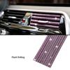1/10Pcs Diamond Car Air Conditioner Outlet Strip Drill U Shape Rhinestone Clip Decoration Shiny Crystal Trim Strip Accessories