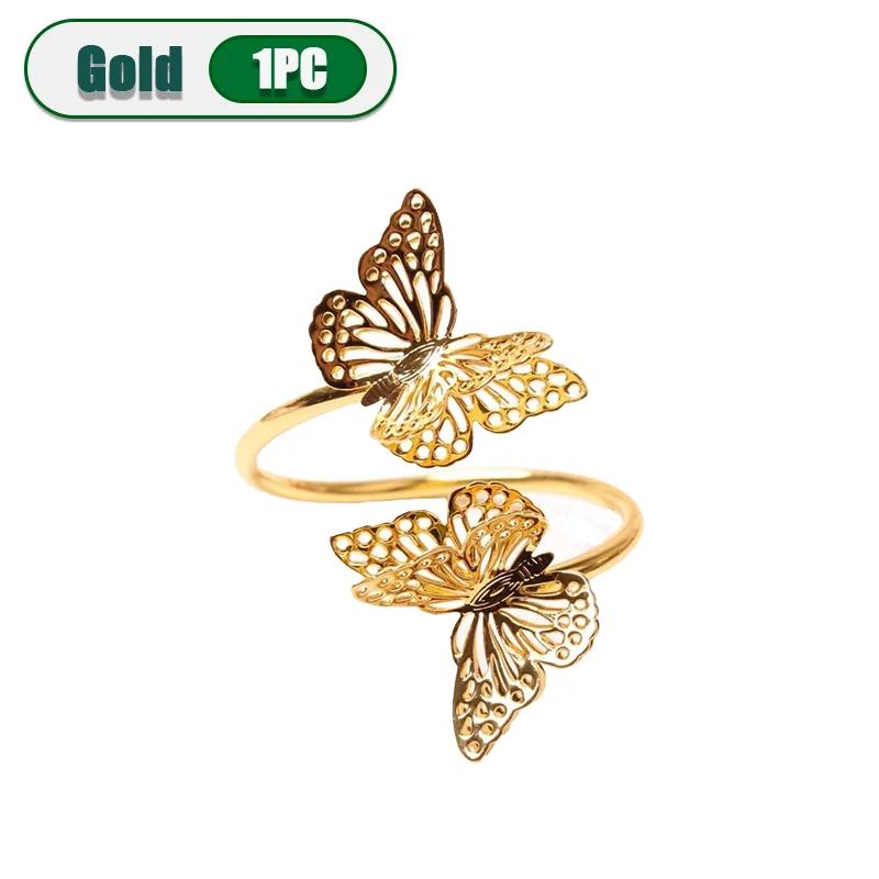 

1-36PCS Creative Butterfly Napkin Rings Wedding Anniversary Table Decor Elegant Dinner Party Cloth Holder Napkin Clip