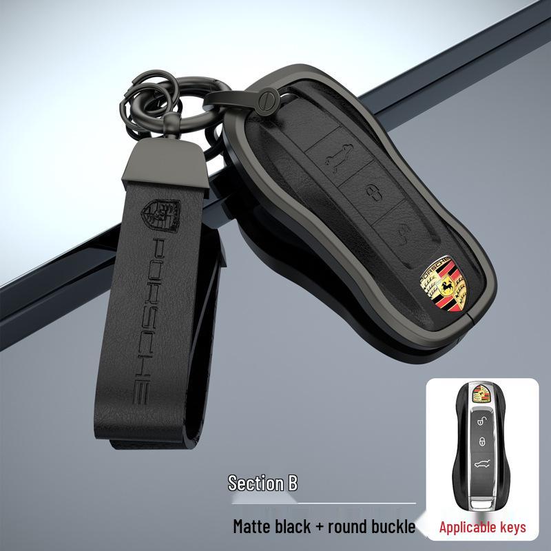 Porsche Key Case for Panamera, Macan, Cayenne, Taycan, 718, 911