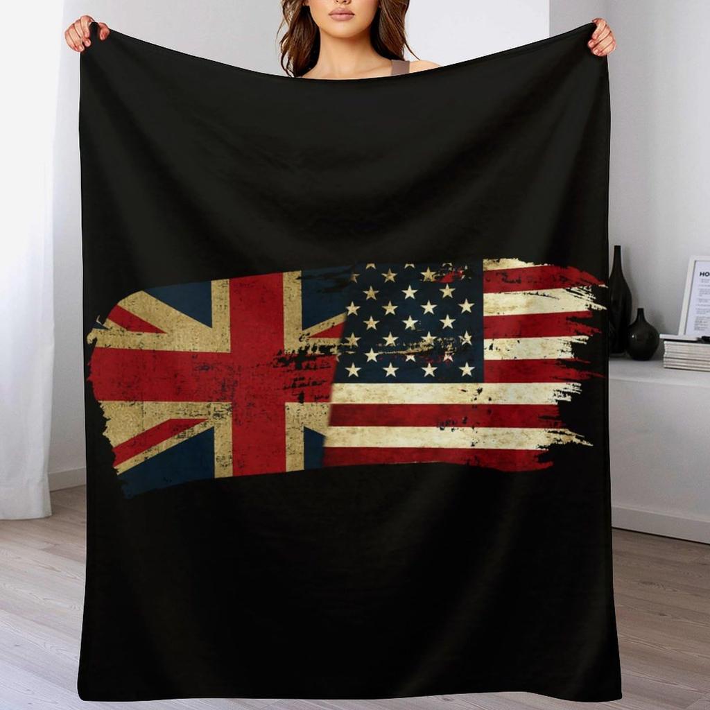 Coperta in Flanella Union Jack Coperta Divano Ufficio Coperta per Riposo
