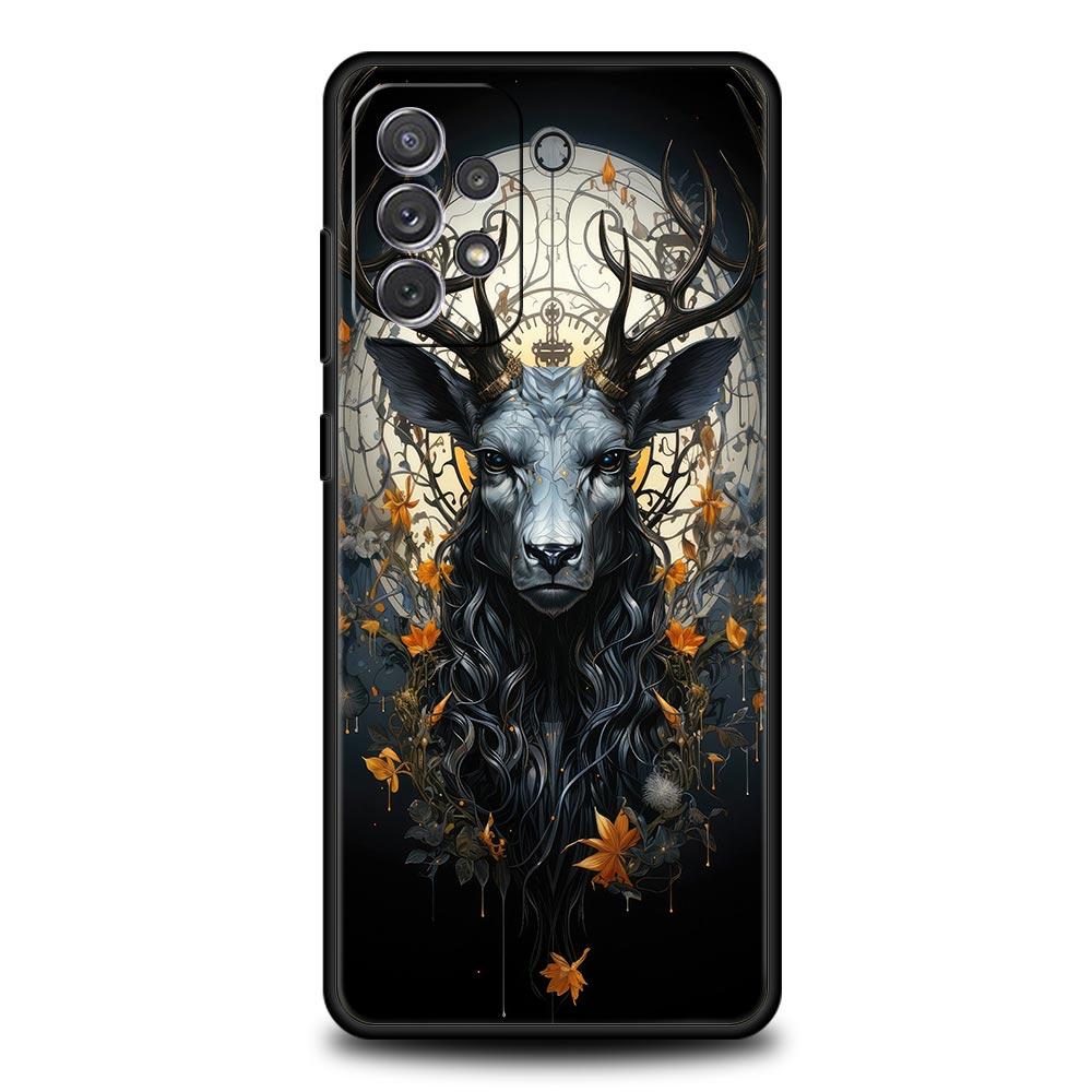 

Deer Lichee Pattern Phone Case for Samsung Galaxy A55 A35 A15 A14 A13 A25 A54 A51 A71 A72 A73 A32 A52 A41 5G Soft TPU Shell Bags Samsung A52 5G
