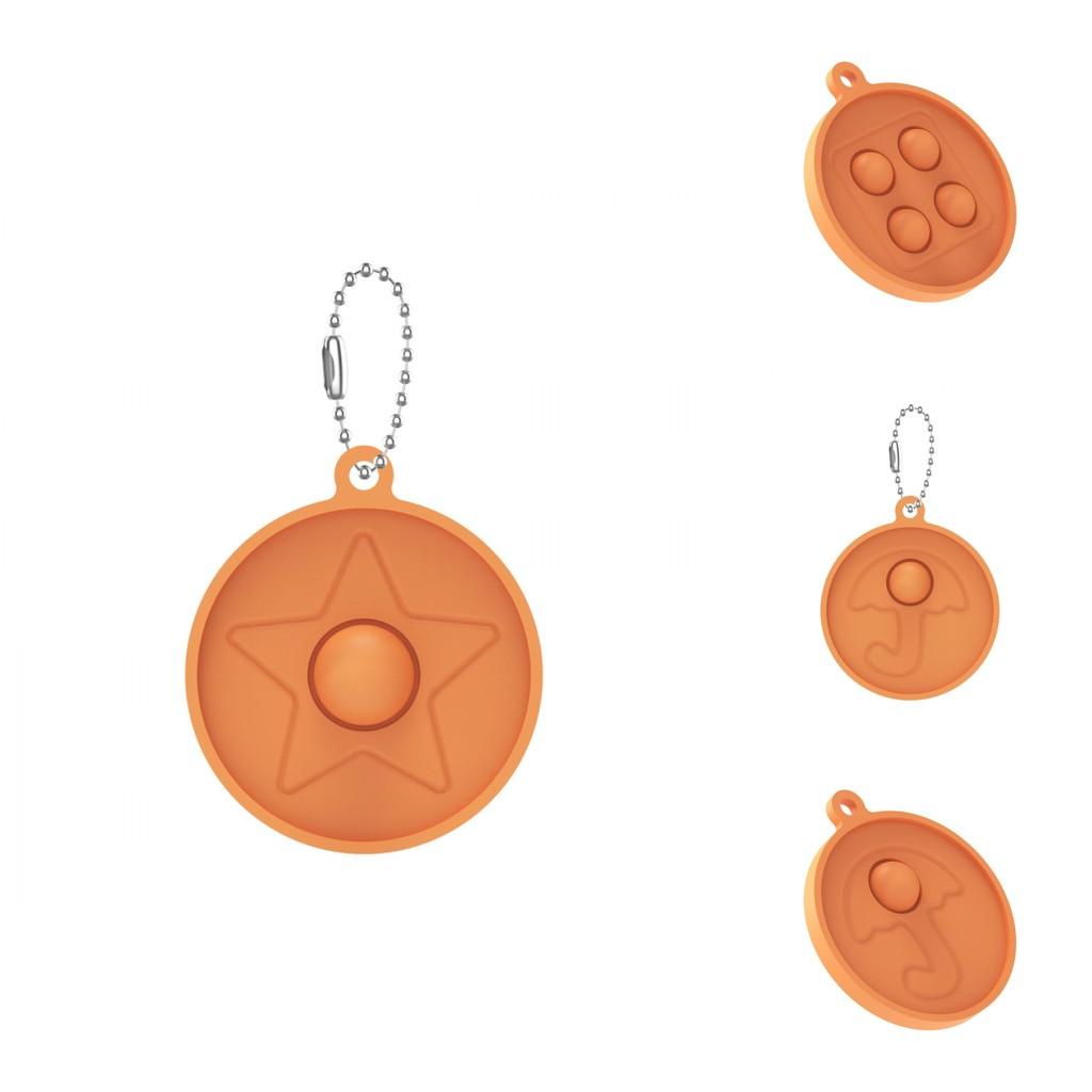 Delightful Squid Game Pop It Simple Dimple Push Bubble Keychain Pendant Fidget Toy For All Ages