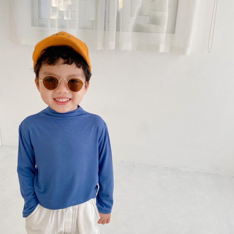 2021 Autumn Kids' High Neck Modal Long Sleeve Base Layer