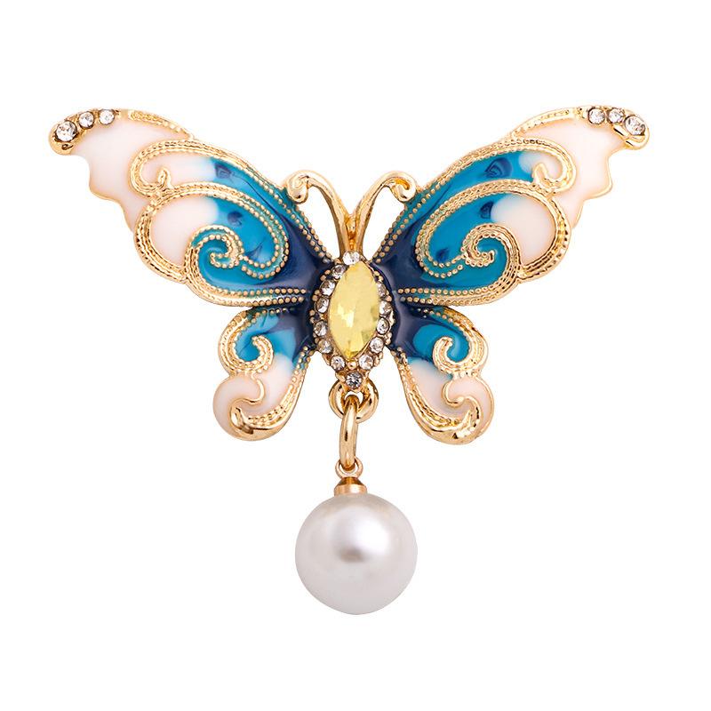 New-style Fuzi Ruyi Ping An Buckle Brooch High-end Women's Antique Tassel Cheongsam Suit Accessories Anti-glare Corsage