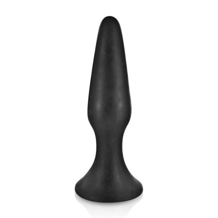 Plug anal - Silicone - Noir - Longueur 125 mm - Diamètre 32 mm - Poids 72 g