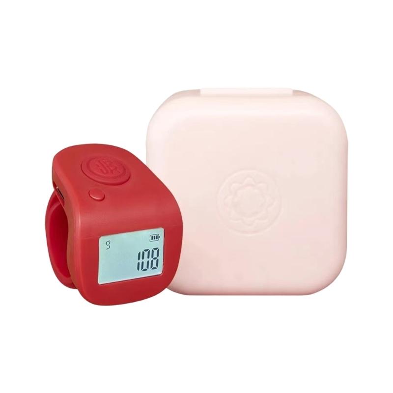 

Easy Carry Digital Tally Counter with Reversible Screen Designs Small Finger Counter Lightweight for Sports & Factory красный