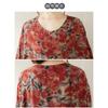 Round Neck Long Sleeve Loose Literary Vacation Style Plus Size Skirt