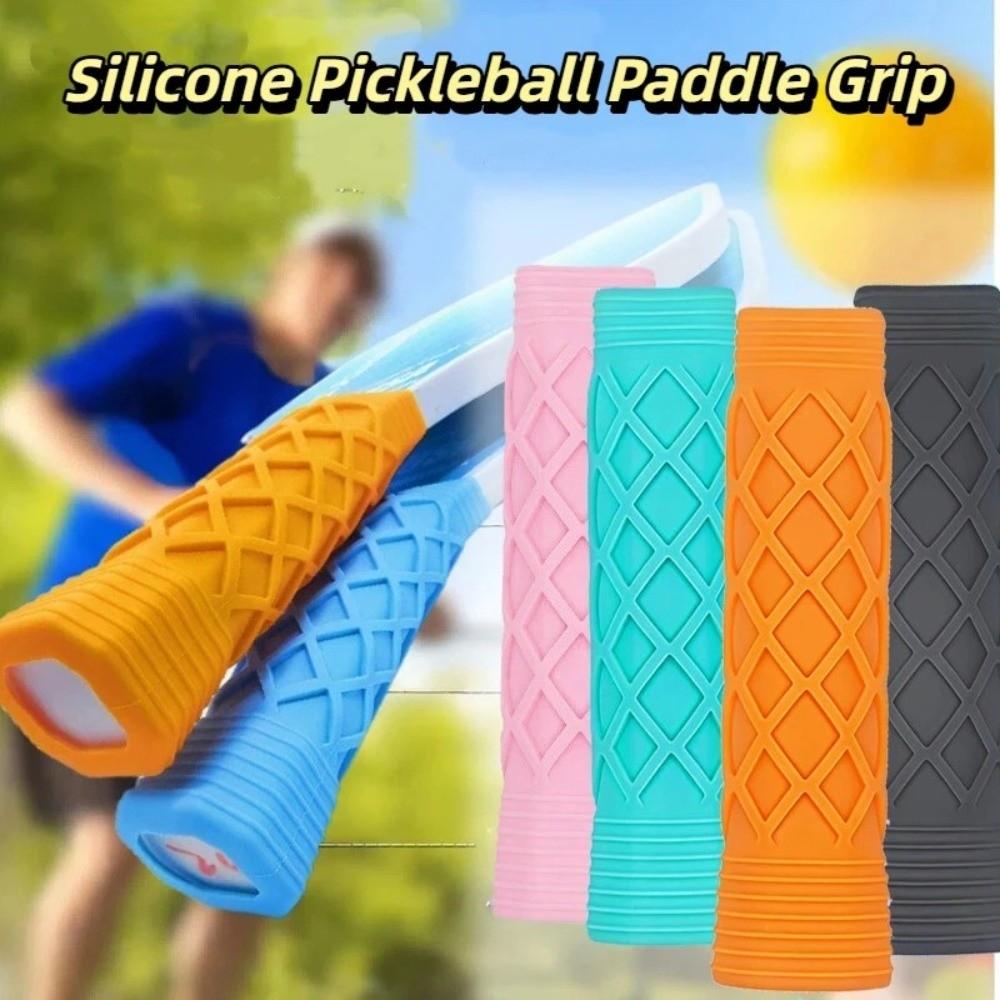 Silicone Pickleball Paddle Grip Cover Replacement Non-Slip Pickleball Racket Handle Sleeve Reusable Pickleball Racket Overgrip