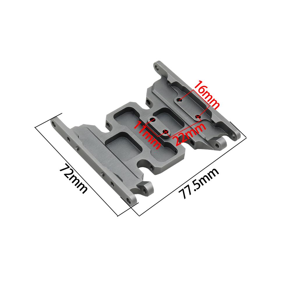 BDXRC Metal Chassis Gearbox Mount Transmission Holder for 1/10 RC Crawler Axial SCX10 II 90046 90047 90075